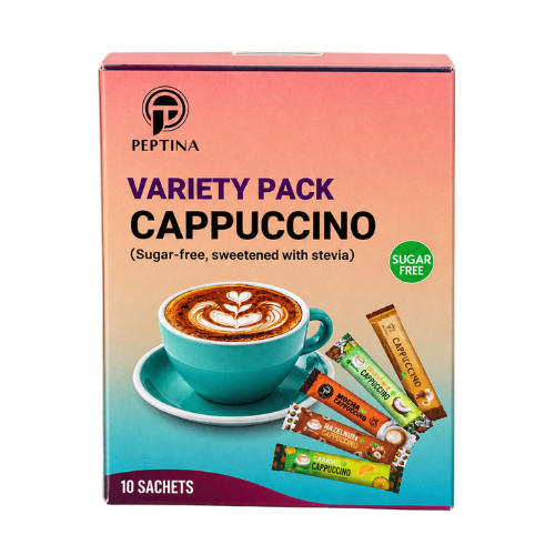 Variety Cappuccino (10 Sachets Box) Peptina
