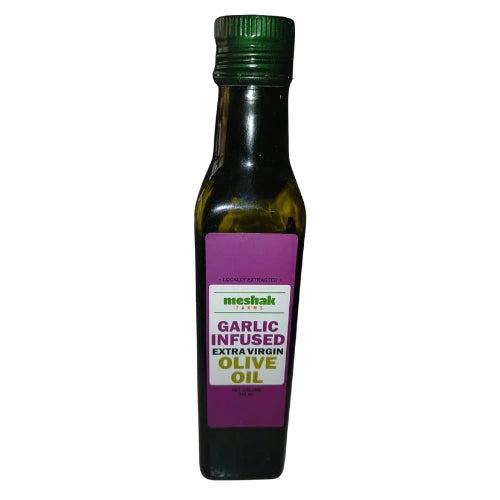 Garlic Infused Extra Virgin Olive Oil 250ml Meshak Farms