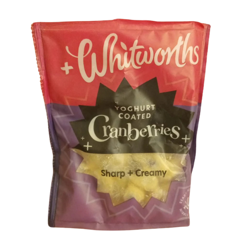 Yoghurt Coated Cranberries 100 gm Whitworths