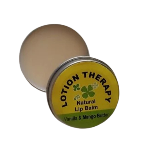 Natural Lip Balm Vanilla & Mango Butter Small Size Soap Therapy
