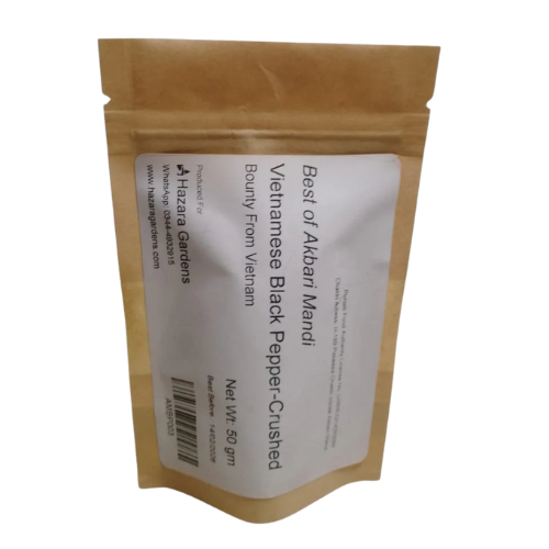 Vietnames Black Pepper (Crushed) 50gm Best Of Akbari Mandi