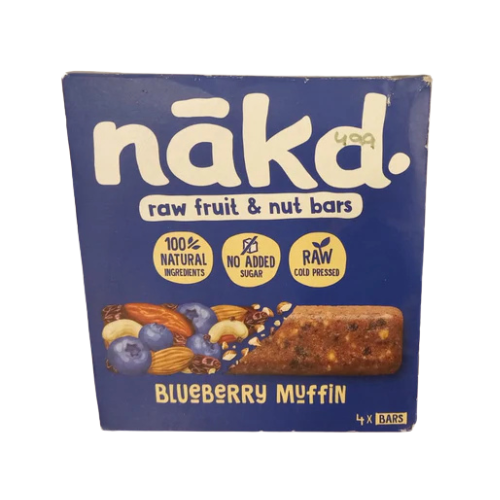 Raw Fruit and Nut Bar Blueberry Muffin 35gm Naked