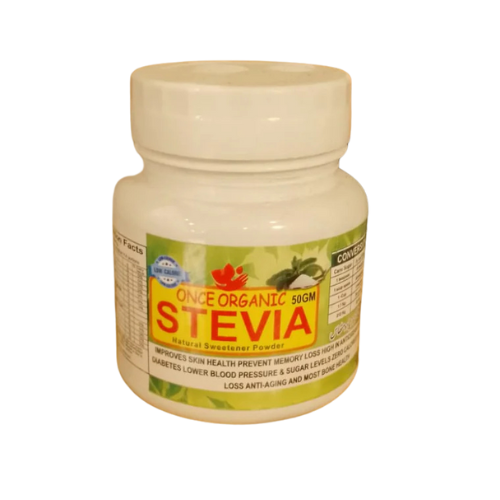 Stevia Powder 50 gm Once Organic