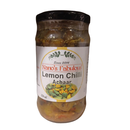 Chili Lemon Achaar 350gm Nano's Fabulous