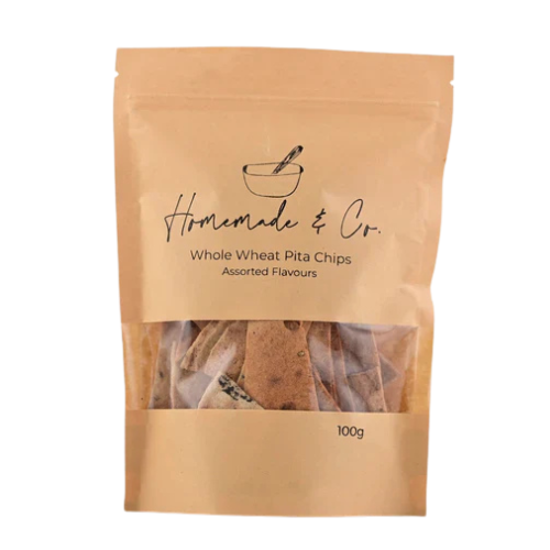 Whole Wheat Pita Chips 100gm Home Made & Co