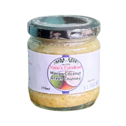 Coconut Mango Green Chutney 150ml Nano's Fabulous