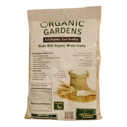 Organic Whole Wheat Grain Flour 1 kg Organic Gardens