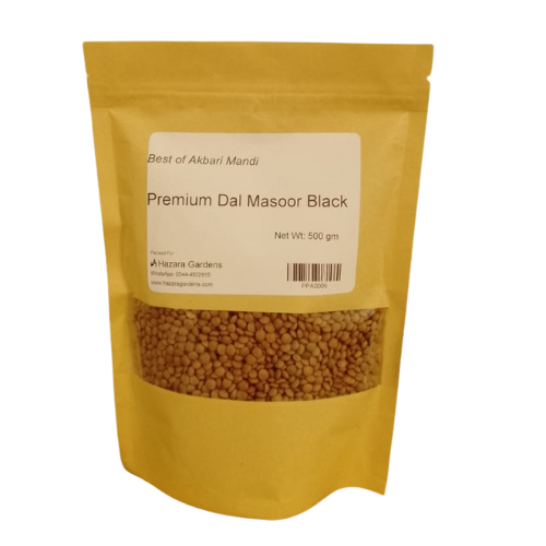 Premium Dal Sabut Masoor (Black) 500 gm Best of Akbari Mandi