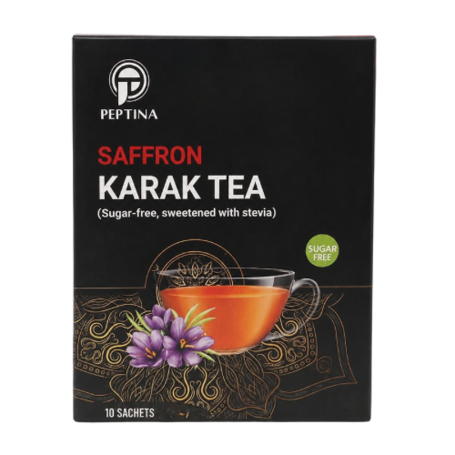 Saffron Karak Tea (10 Sachet Box) Peptina
