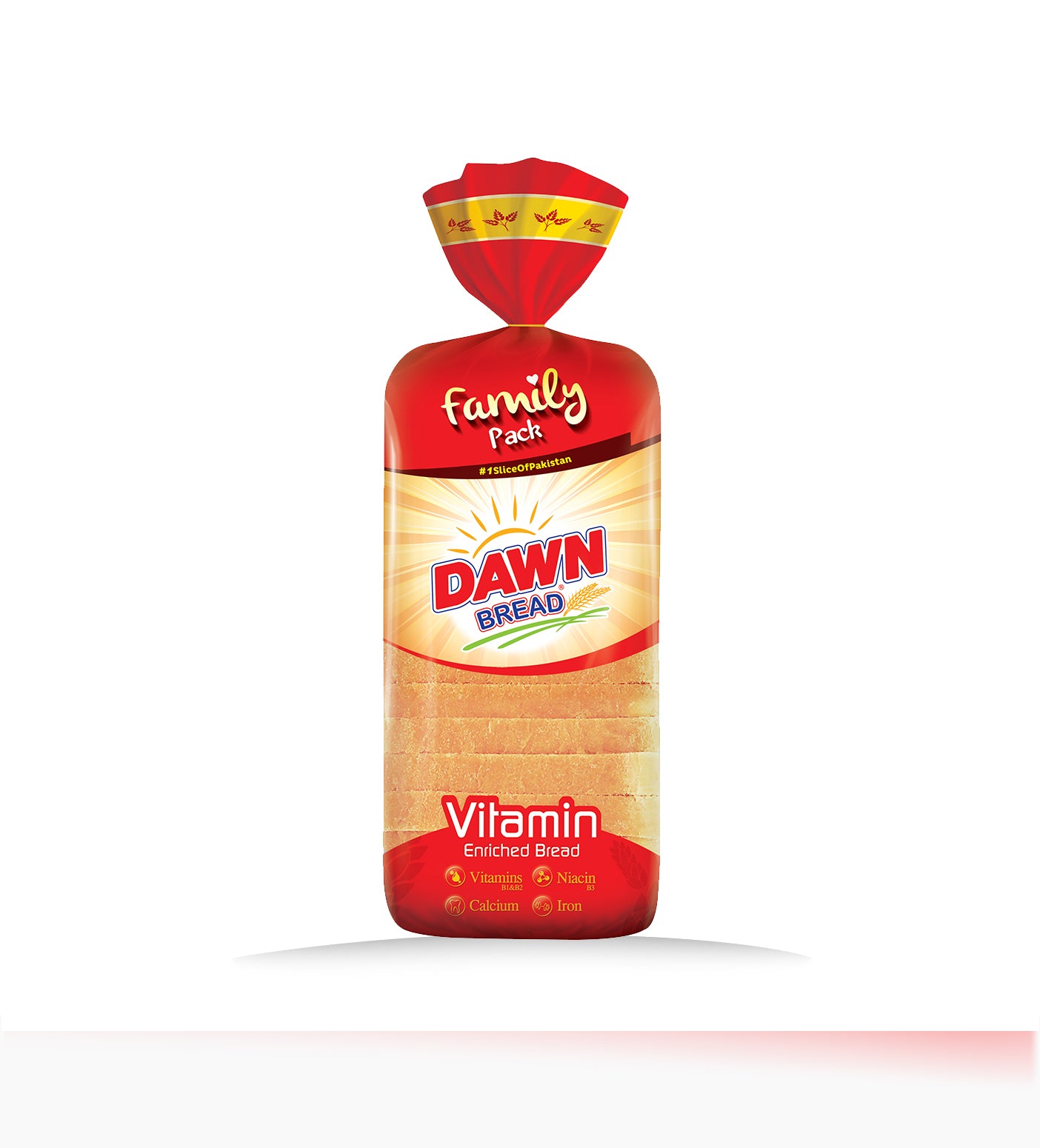 Family pack plain bread dawn bread