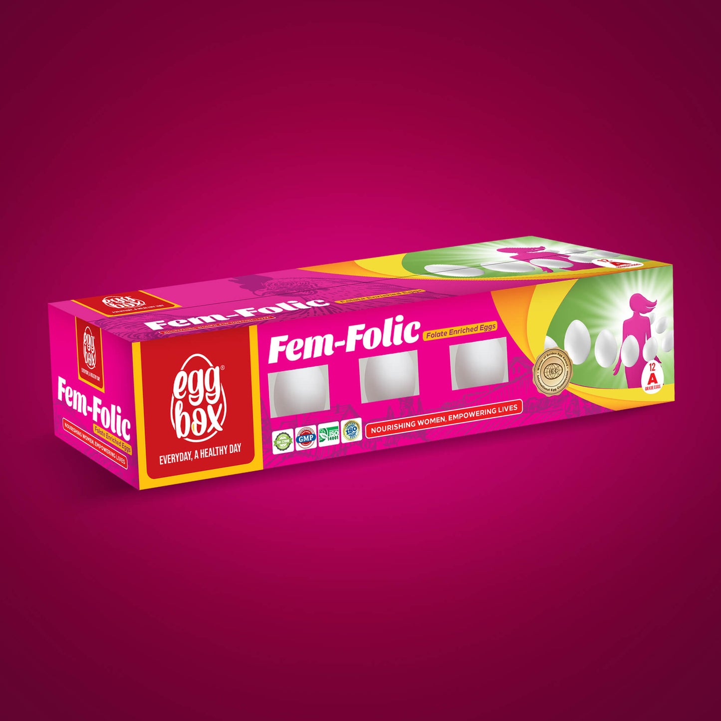 Fem Folic 12 pc Egg Box