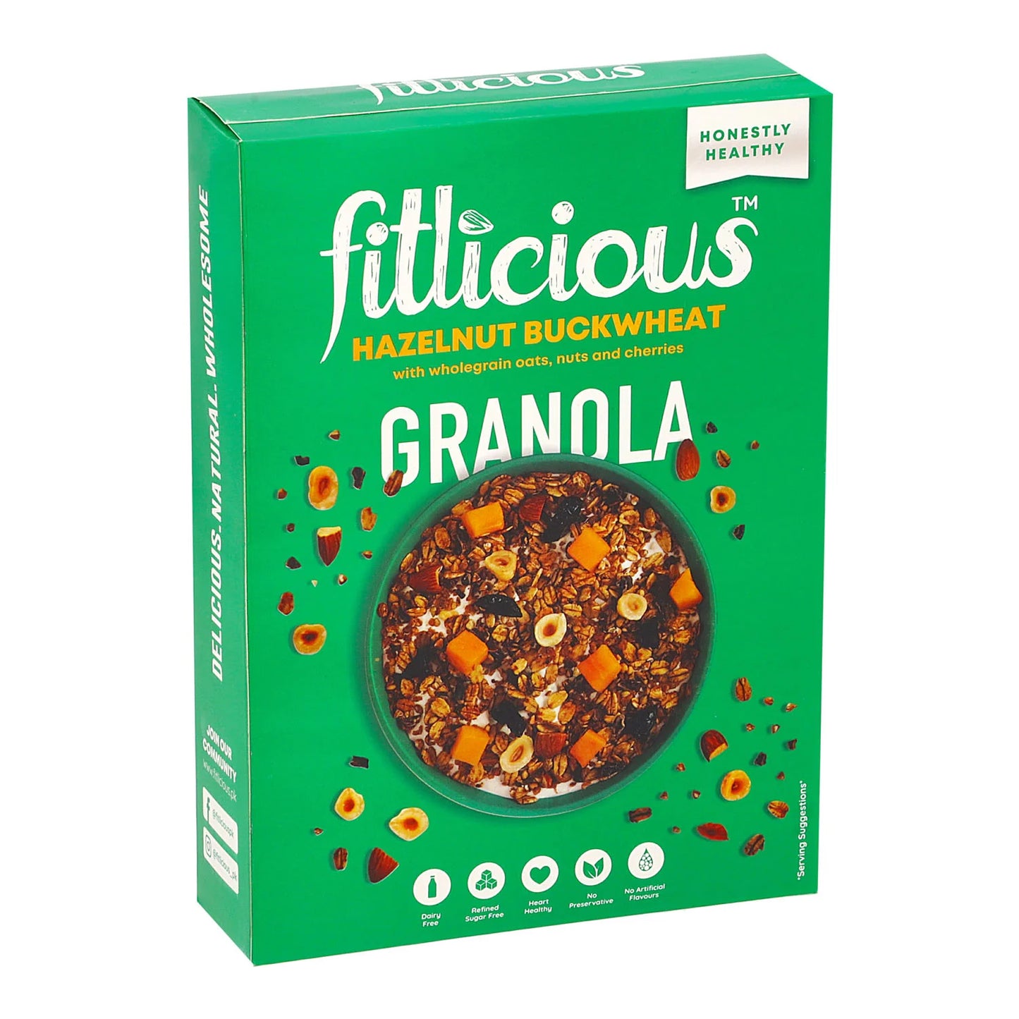 Hazelnut Buckwheat Granola 400gm Fitlicious