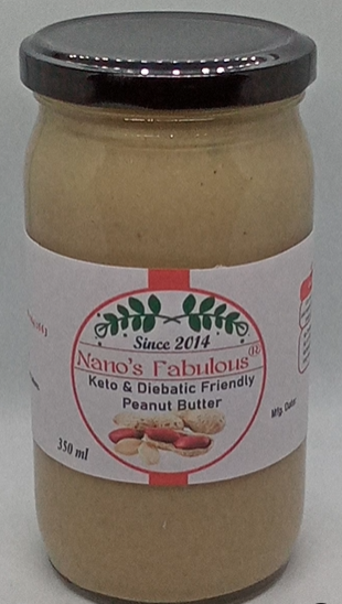 Keto & Diebatic Friendly Peanut Butter 350ml Nano's Fabulous