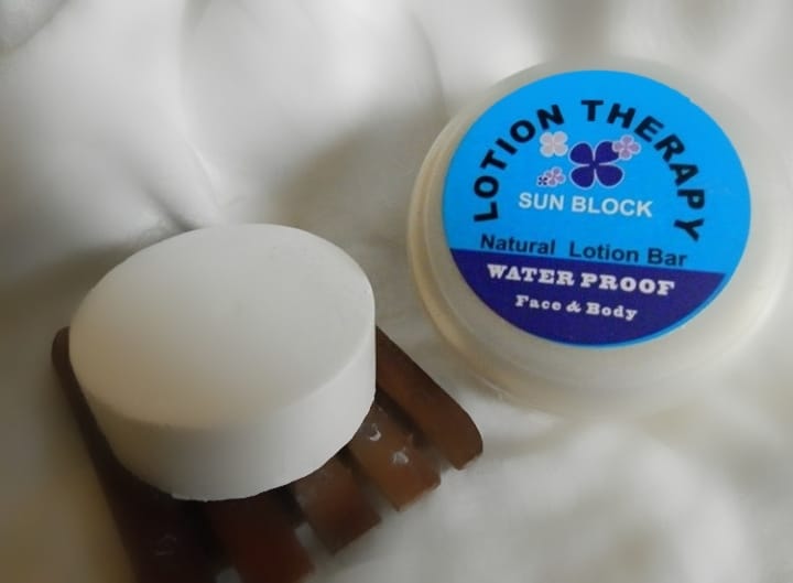 Natural Lotion Bar (Lotion Therapy) Sun Block Medium Size Soap Therapy