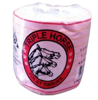 Pink tissue triple horse (one pack)