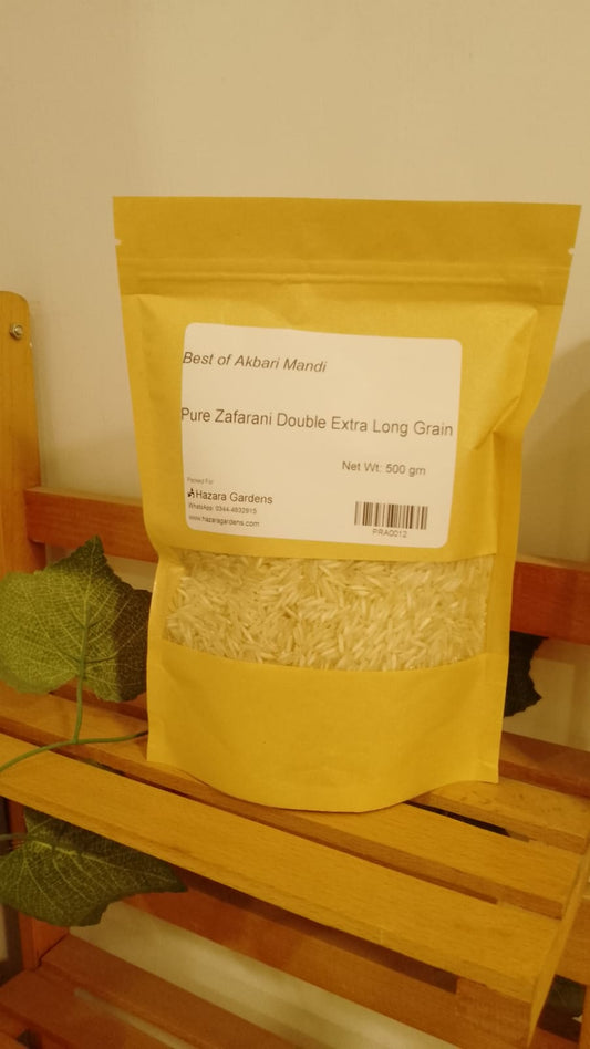 Pure Zafarani Rice Double Extra Long Grain - 500gm - Best Of Akbari Mandee