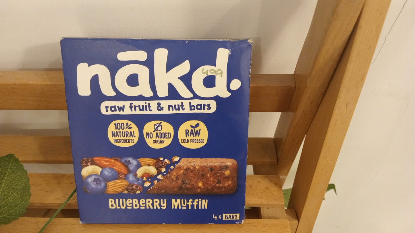 Raw Fruit and Nut Bar Blueberry Muffin 35gm Naked