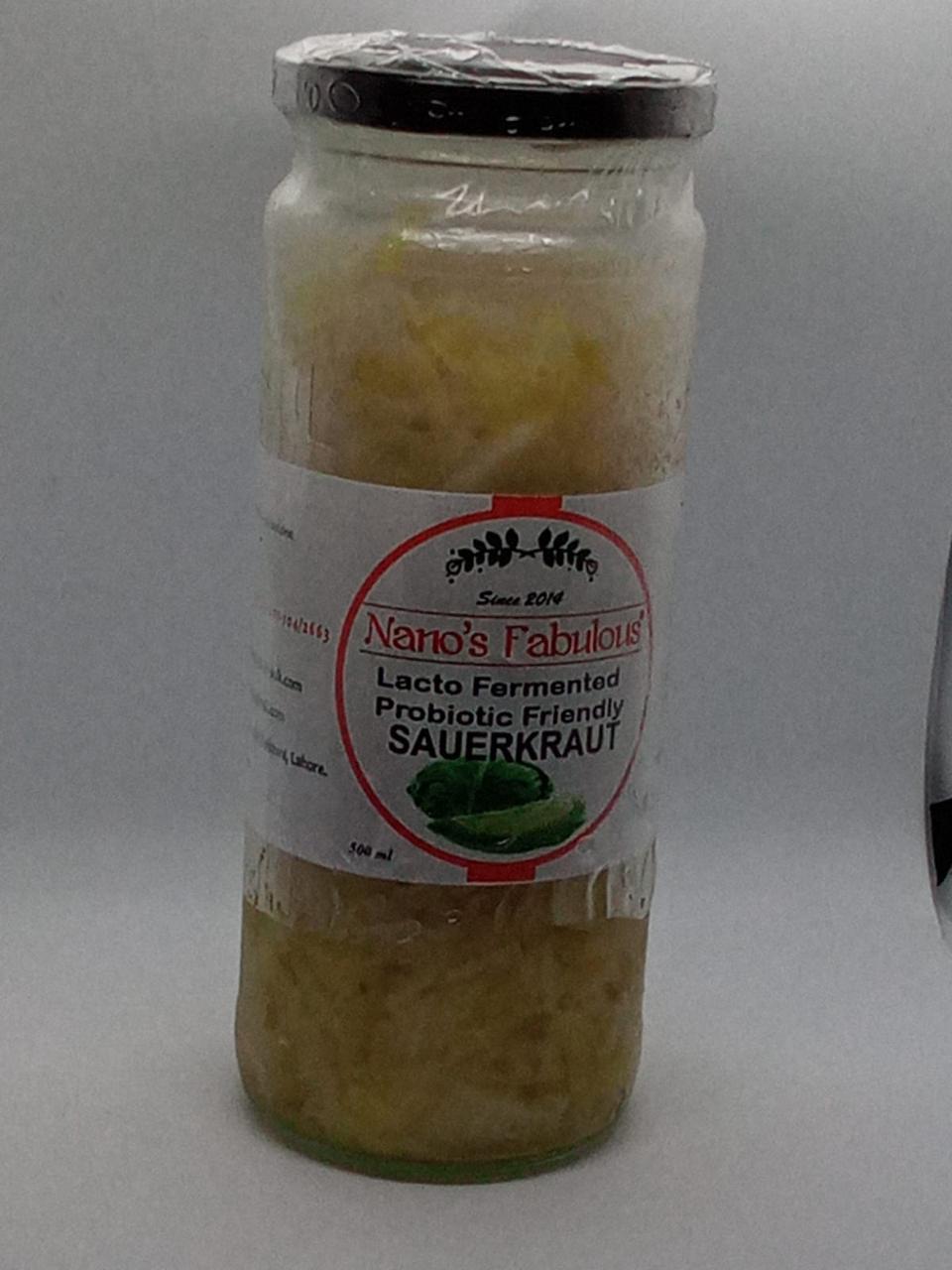 Sauerkraut 500ml Nano's Fabulous