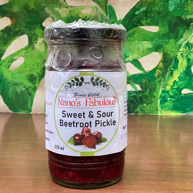 Sweet & Sour Beetroot Pickle 350ml Nano's Fabulous