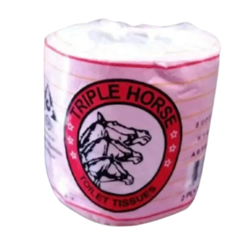 Pink tissue triple horse (one pack)