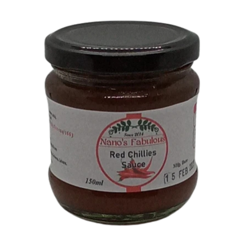 Red Chilies Sauce 150ml Nano's Fabulous