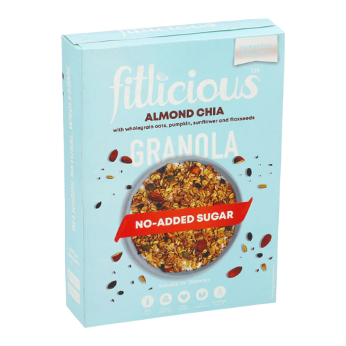 Almond Chia Granola 400gm Fitlicious