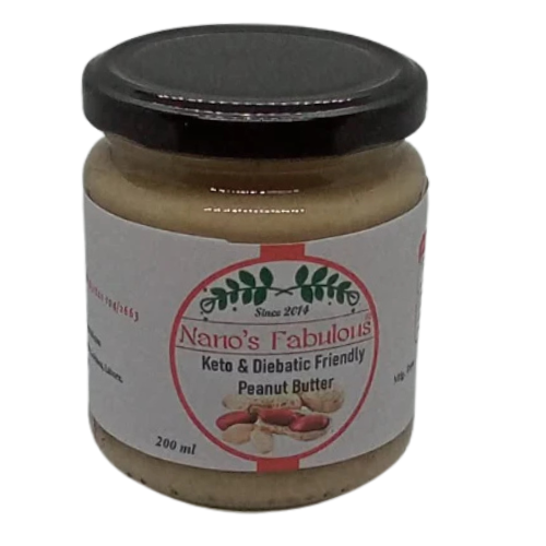 Keto & Diebatic Friendly Peanut Butter 200ml Nano's Fabulous