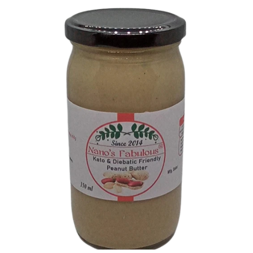 Keto & Diebatic Friendly Peanut Butter 350ml Nano's Fabulous