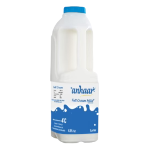 full bufflo cream milk (1 littre bottle) blue cap Anhar