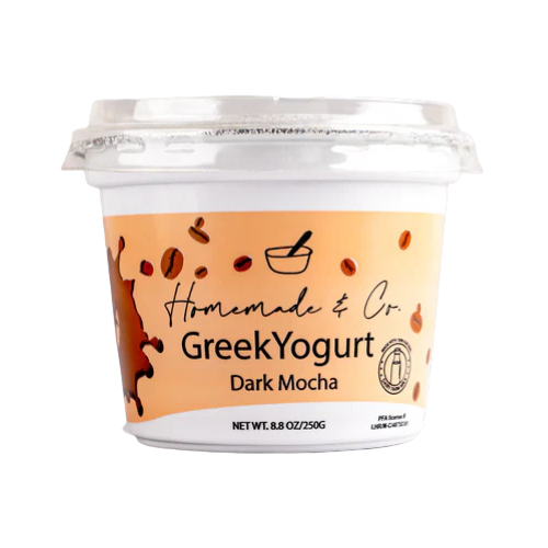 Dark Mocha Greek Yogurt 250gm Home Made & Co