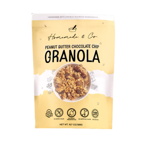 Peanut Butter Chocolate Chip Granola 300gm Home Made & Co