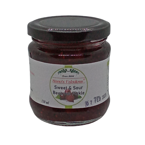 Sweet & Sour Beetroot Pickle 150ml Nano's Fabulous