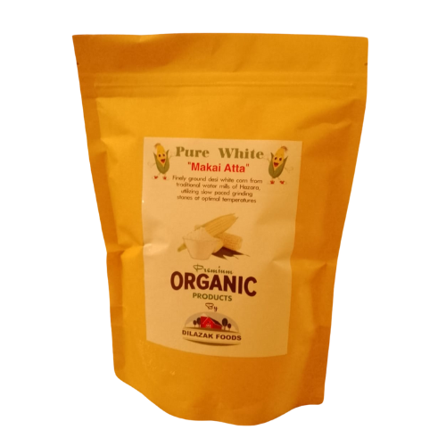 White Makkai Atta 500gm Dilazak Foods