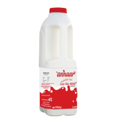 Australian cow low fat milk (1 LITTRE BOTTLE) red cap Anhar