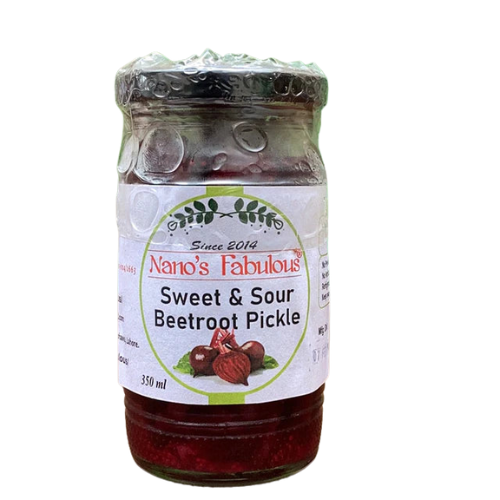 Sweet & Sour Beetroot Pickle 350ml Nano's Fabulous