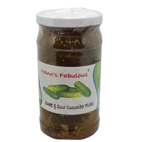 Sweet & Sour Cucumber Pickle 150ml Nano's Fabulous
