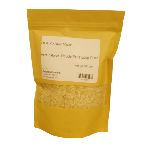 Pure Zafarani Rice Double Extra Long Grain - 500gm - Best Of Akbari Mandee
