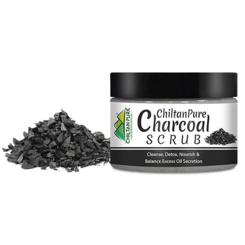 Charcoal Face & Body Scrub 100ml Chiltan Pure