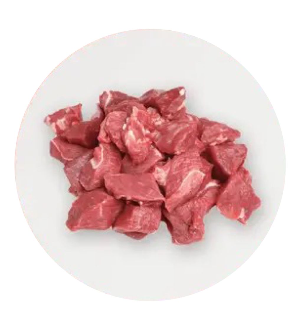 Veal Boneless Cubes (Export) 1Kg Tazij Meats