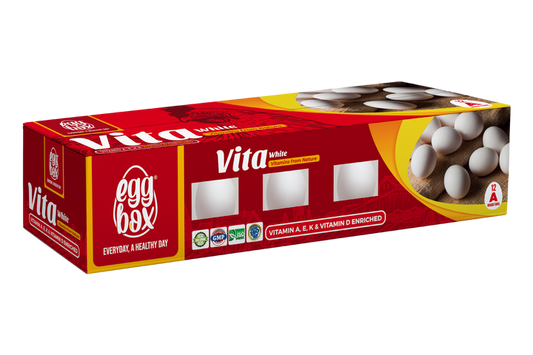 Vita White 12 pc Egg Box