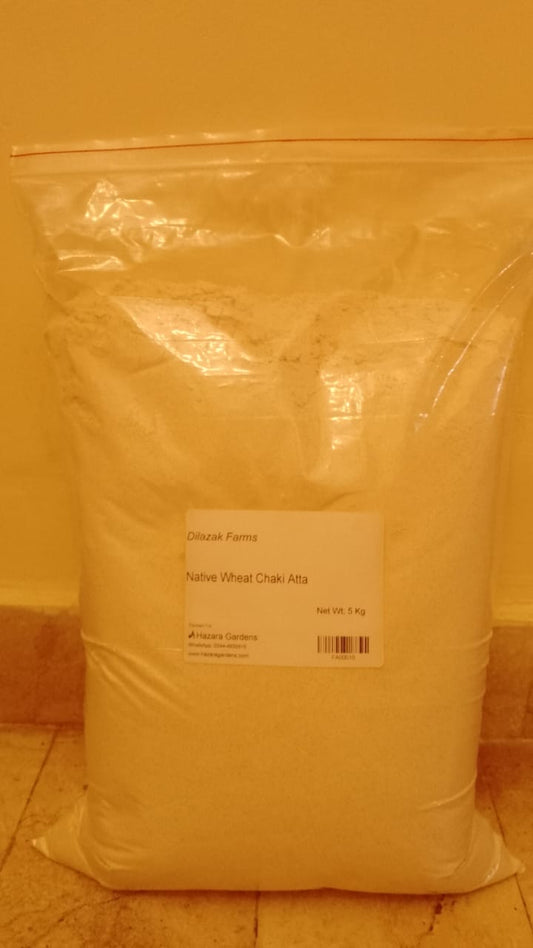 Native Wheat Flour (Chakki Atta) 5Kg Dilazak Farms