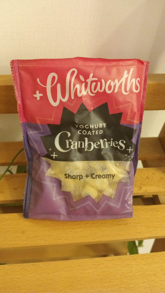 Yoghurt Coated Cranberries 100 gm Whitworths